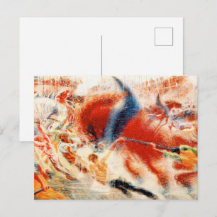 Carte Postale Umberto Boccioni La Ville se lève Futurisme Art