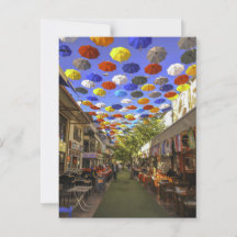 Umbrella Street Antalya Turquie Photographie