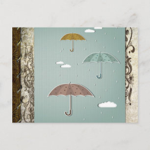 Carte postale Umbrellas d'automne