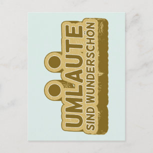 Carte Postale UMLAUT apprentissage allemand