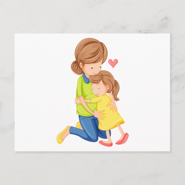 Carte Postale Un amour de mère et de fille (Devant)