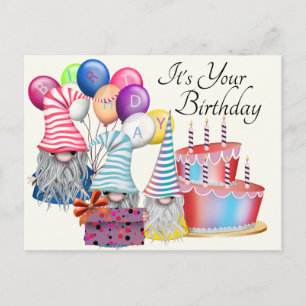 Carte Postale Un Anniversaire De Gnome