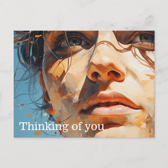 Carte Postale Un aperçu du futur tableau (Devant)