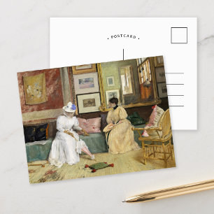 Carte Postale Un appel convivial William Merritt Chase