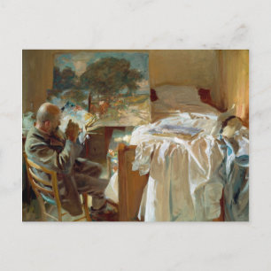 Carte Postale Un artiste dans son studio par John Singer Sargent