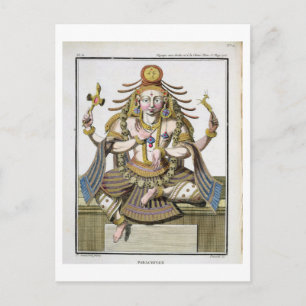 Carte Postale Un aspect de Shiva, de 'Voyage aux Indes et a la