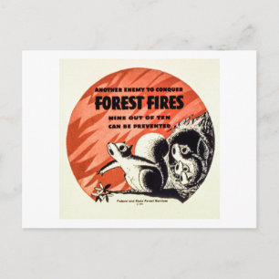 Carte Postale Un autre ennemi à la conquête des feux de forêt Vi