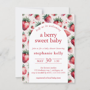 Carte Postale Un Baby shower Berry Sweet