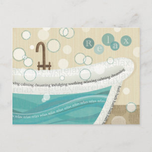 Carte Postale Un Bain Relaxant