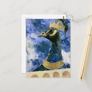 Carte Postale Un beau paon royal