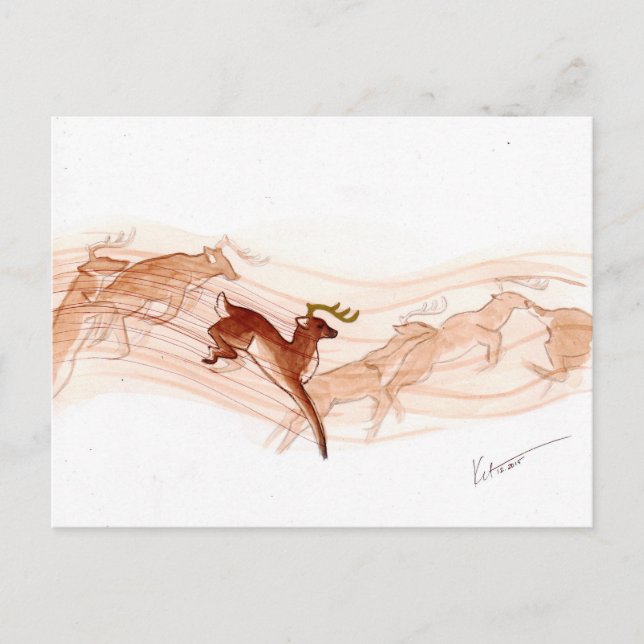 Carte Postale Un bond ! (Devant)