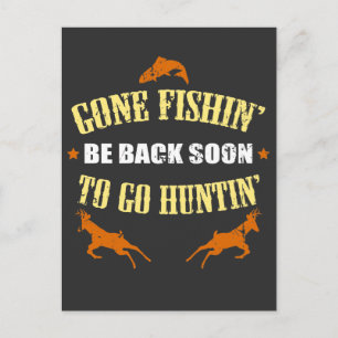 Carte Postale Un cadeau de chasse à la pêche pour les chasseurs
