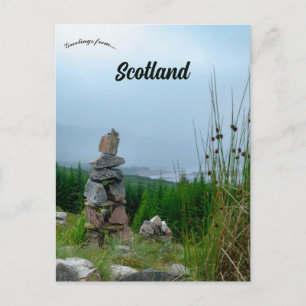 Carte Postale Un cairn en Écosse