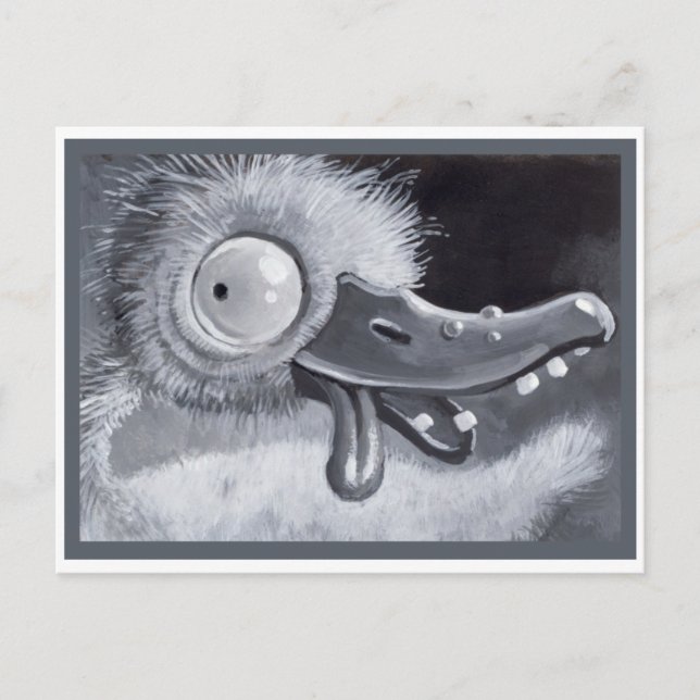 Carte Postale Un canard vraiment moche (Devant)