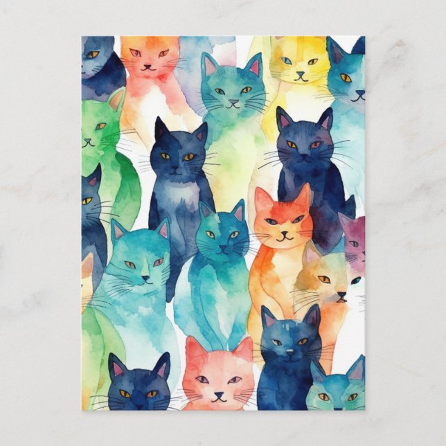 Carte Postale Un chaos de chats (Devant)