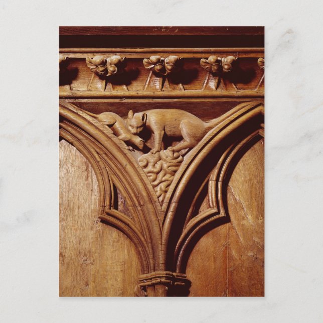 Carte Postale Un chat et une souris, à partir d'un stand de chor (Devant)