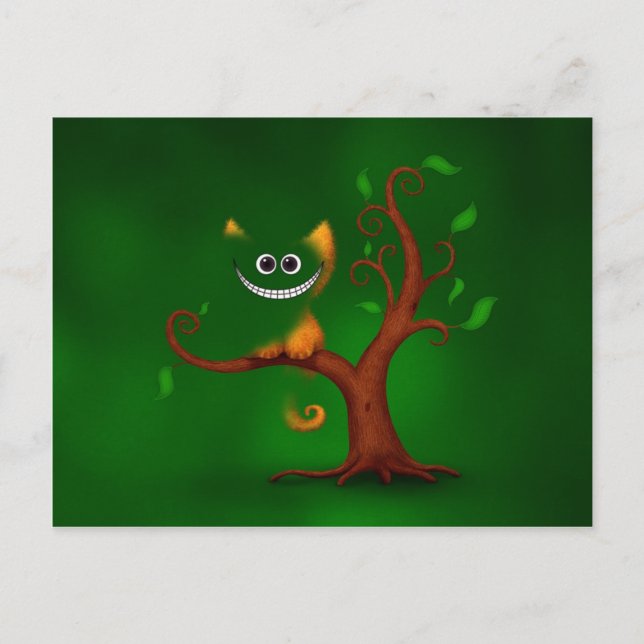 Carte Postale Un chaton de Cheshire (disparition) (Devant)