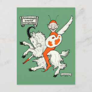 Carte Postale Un chevalier gobelin