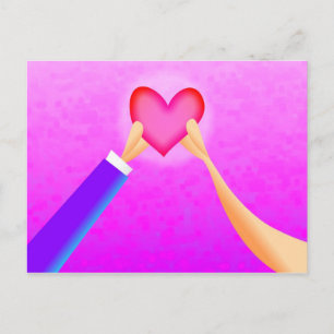 Carte Postale Un coeur
