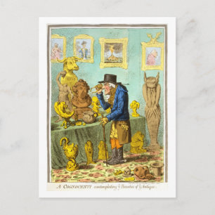 Carte Postale Un Cognocenti envisageant