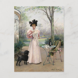 Carte Postale Un compagnon fidèle   Louise Abbéma