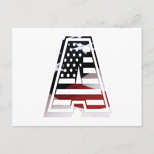 Carte Postale Un cool fab de script américain (Devant)