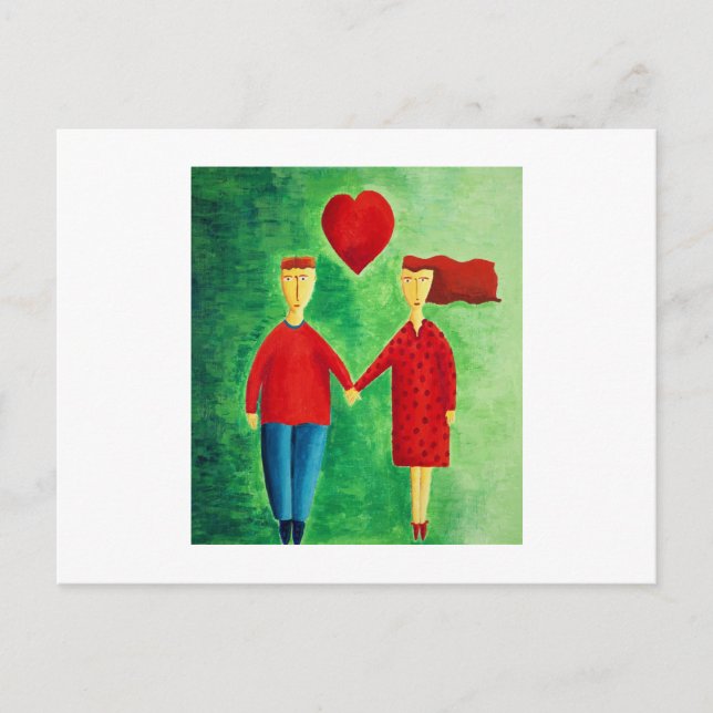 Carte Postale Un couple amoureux (Devant)