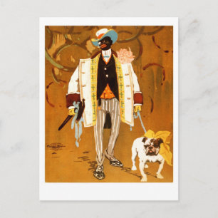 Carte Postale Un Dandy et son chien