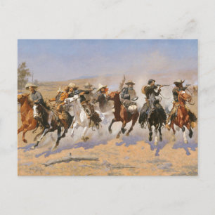 Carte Postale Un Dash Pour Le Bois Par Frederick Remington