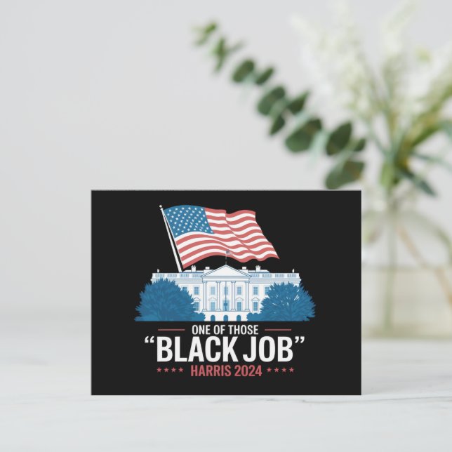 Carte Postale Un de ces Black Jobs Harris 2024 (Debout devant)