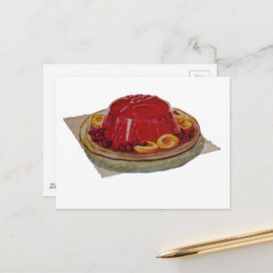 Carte Postale Un dessert à la gélatine et aux fruits de 1930
