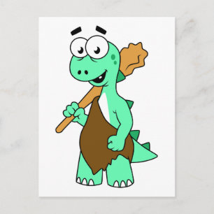 Carte Postale Un Dessin Tyrannosaurus Rex Caveman.