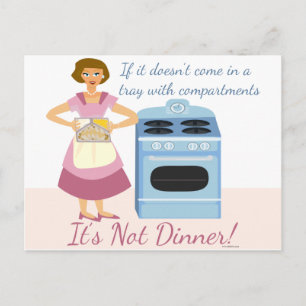 Carte Postale Un Dîner Gelé Signifie Souper