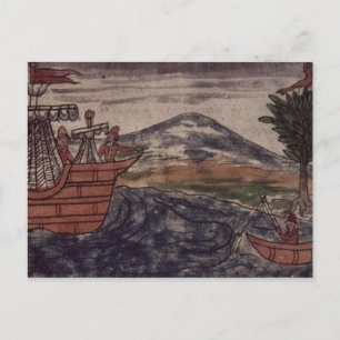 Carte Postale Un espion indien observe :