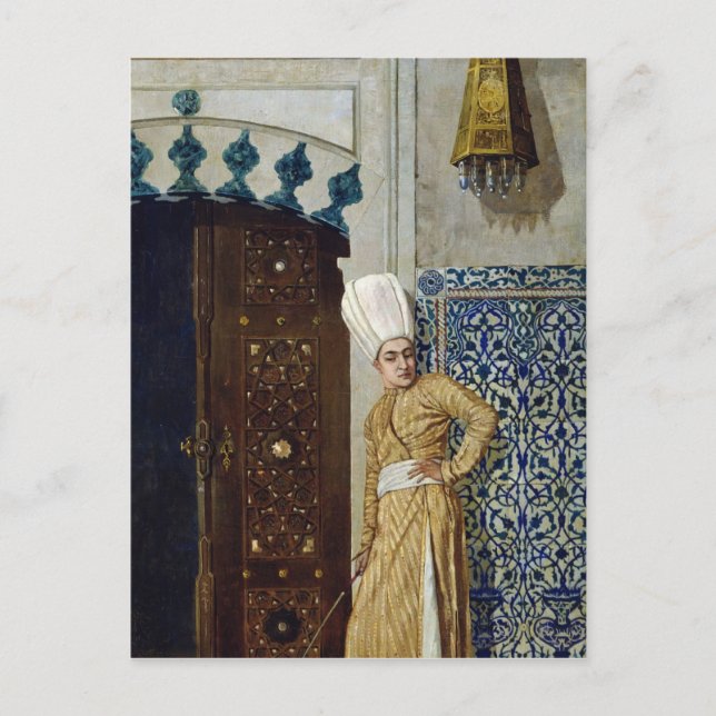 Carte Postale Un eunuque avant la porte du harem (Devant)