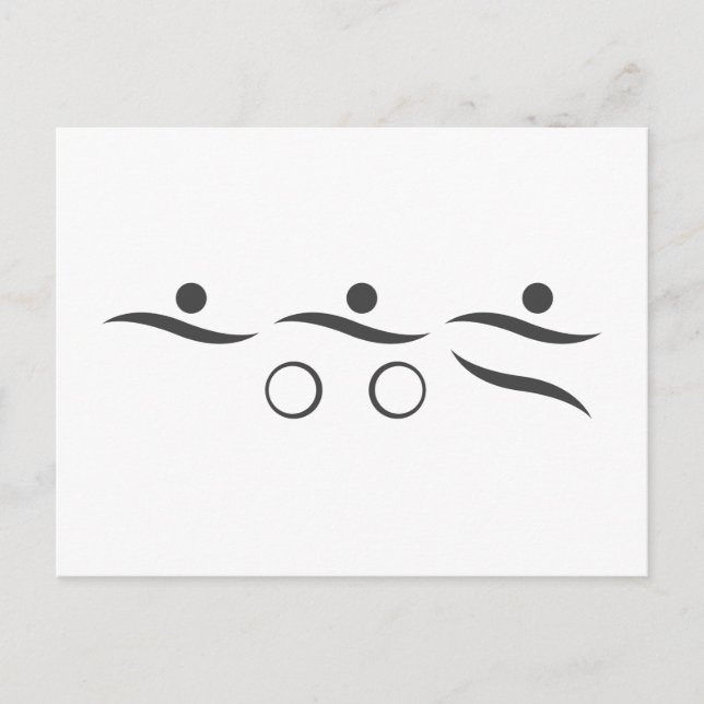 Carte Postale Un grand cadeau de triathlon pour votre ami ou (Devant)