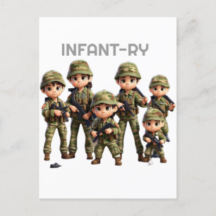 Carte Postale Un Groupe D'Enfants En Camouflage De L'Armée Unifo
