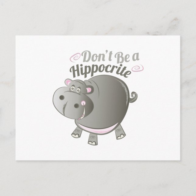 Carte Postale Un hippocrite (Devant)