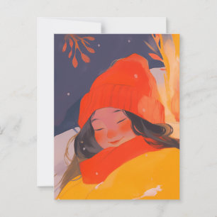 Carte Postale Un hiver froid