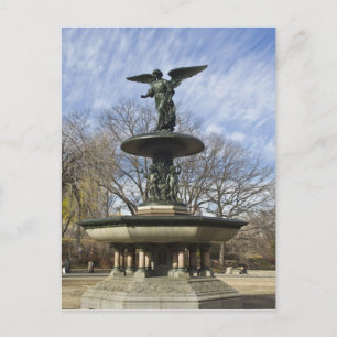 Carte Postale Un hiver sec Fontaine de Bethesda à Central Park