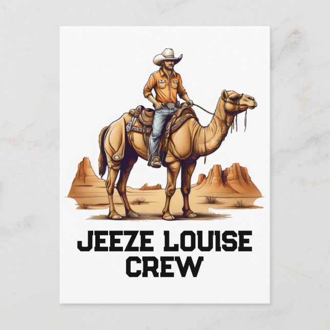 Carte Postale Un homme à dos de chameau (Devant)