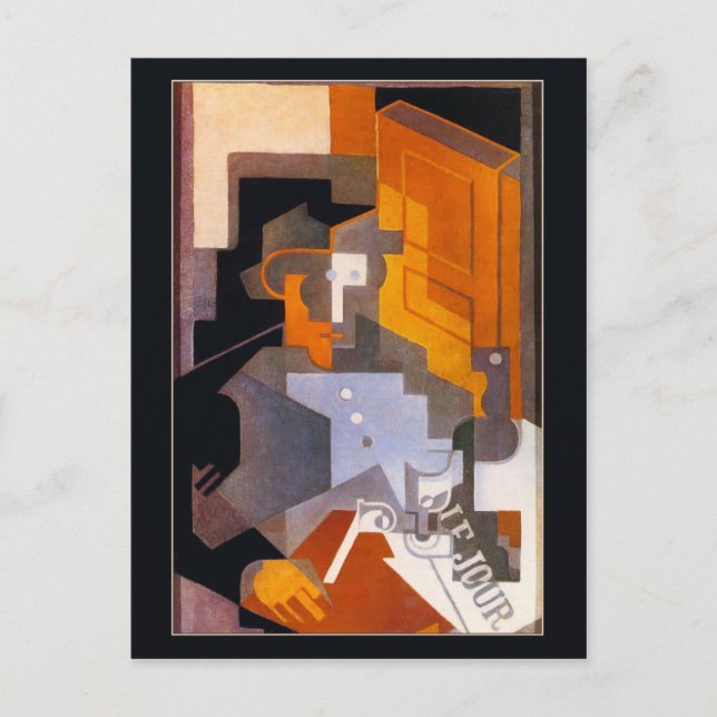 Carte Postale Un homme de Touraine par Juan Gris (Devant)