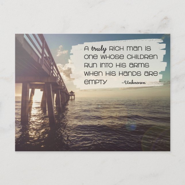 Carte Postale Un homme vraiment riche (Devant)