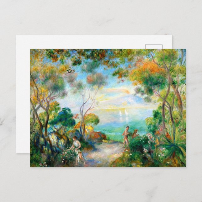 Carte Postale Un jardin à Sorrento, August Renoir (Devant / Derrière)
