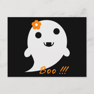 Carte Postale Un joli fantôme d'Halloween