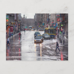 Carte Postale Un jour pluvieux à Dublin