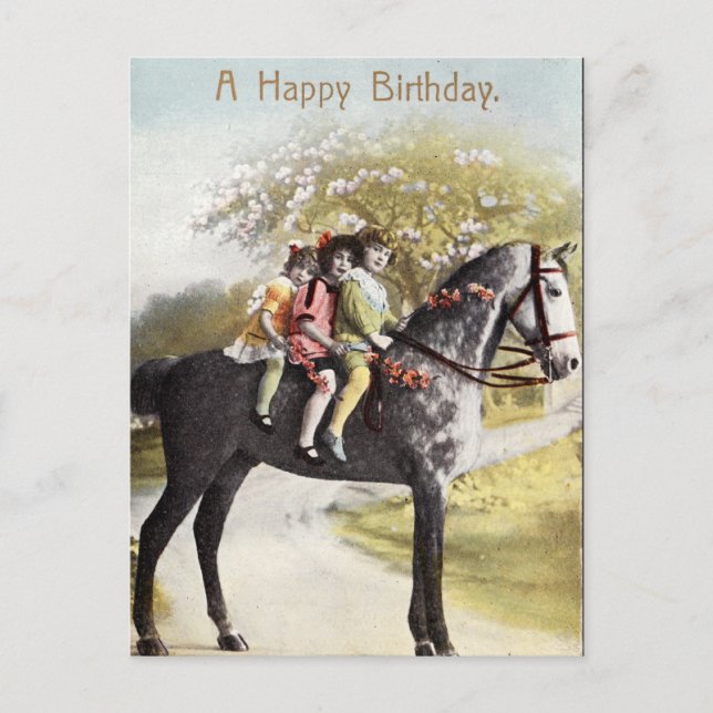 Carte Postale Un joyeux anniversaire (Devant)