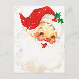 Carte Postale Un joyeux Père Noël aux joues de pomme, partie 1