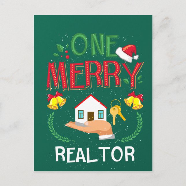 Carte Postale Un joyeux Réalisateur Immobilier Vilain Noël (Devant)