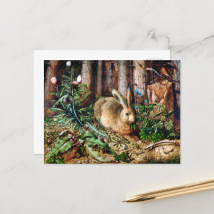 Carte Postale Un lièvre dans la forêt